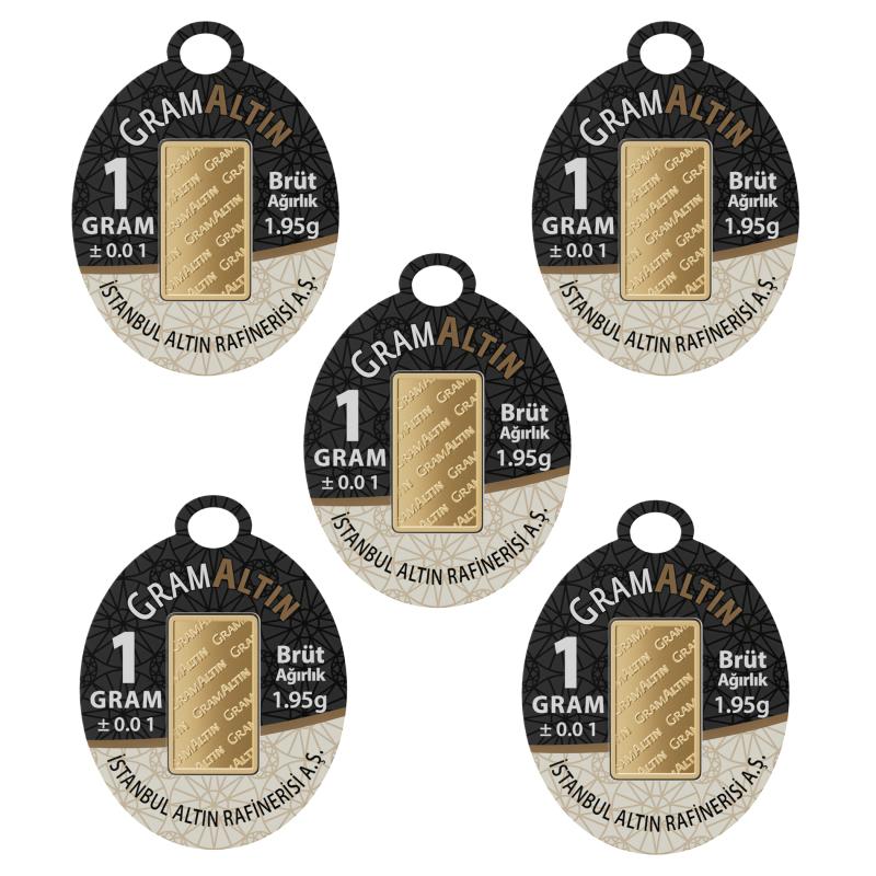 Antico%20Gold%201%20Gram%20Külçe%20Altın%205%20Adet%20Özel%20Paket%20