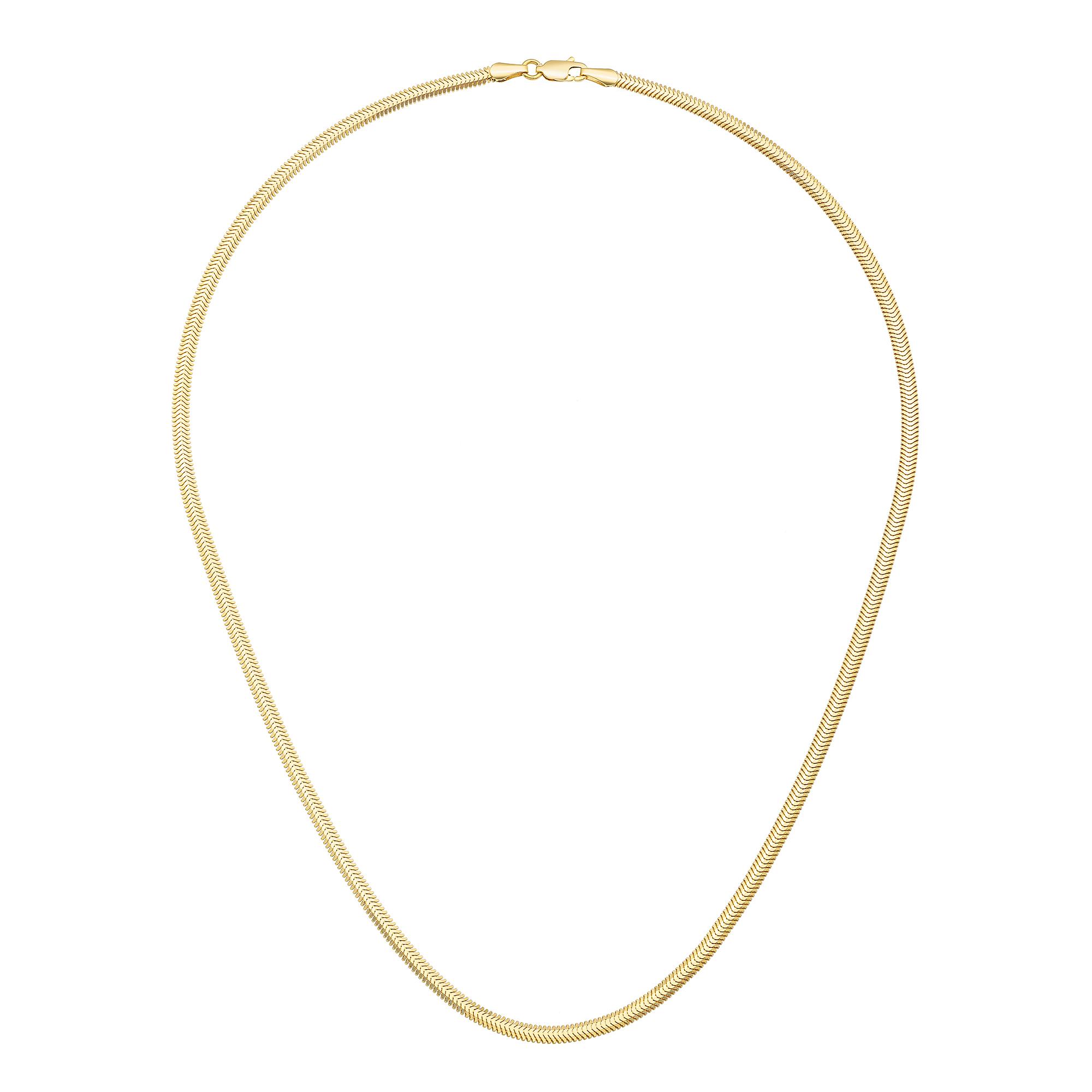 18K%20Gold%2045%20cm%207.5g%20Fishbone%20Design%20Women’s%20Chain%20Necklace