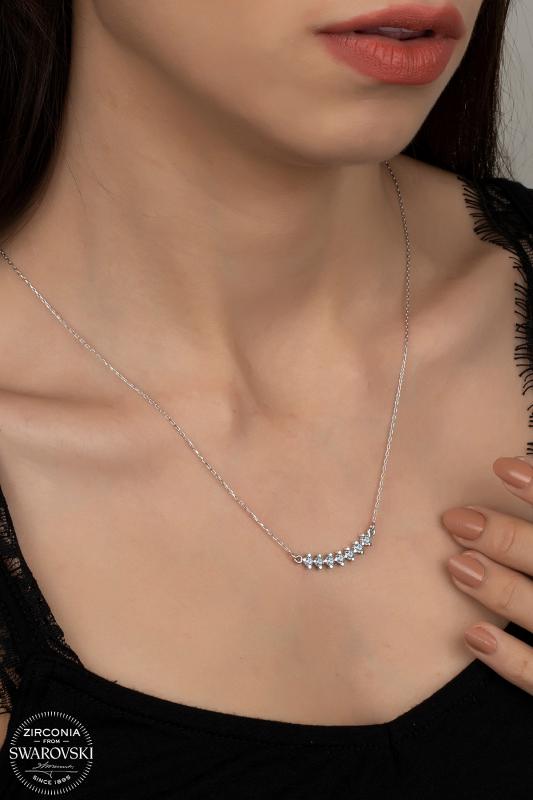 Union%20Zirconia%20Kadın%20Sıra%20Pırlanta%20Montür%20Gümüş%20Kolye