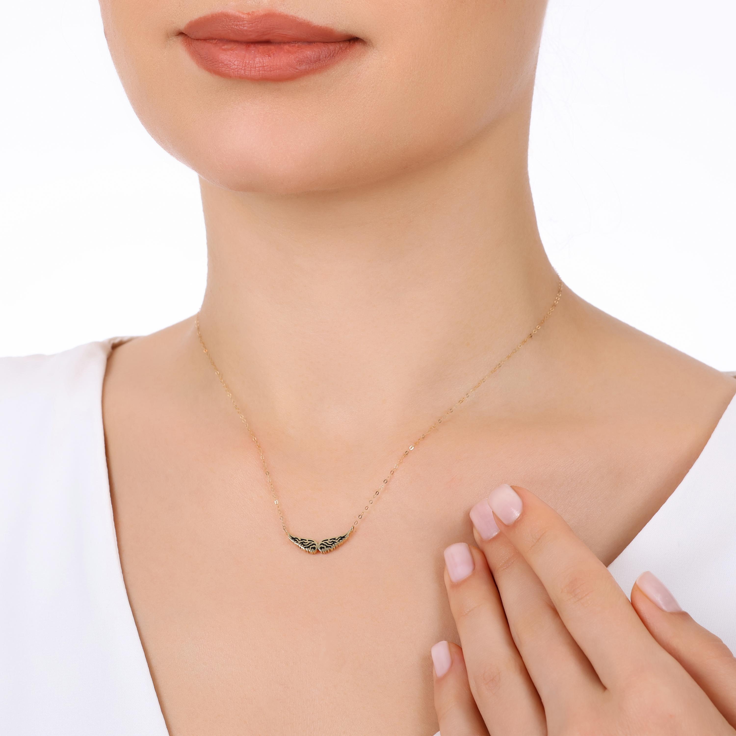 18K%20Gold%2045%20cm%201.93g%20Enamel-Embroidered%20Women’s%20Chain%20Necklace