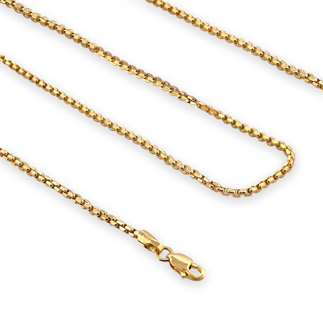 8K%20Gold%2045%20cm%202.30g%20Cube%20Women’s%20Chain%20Necklace