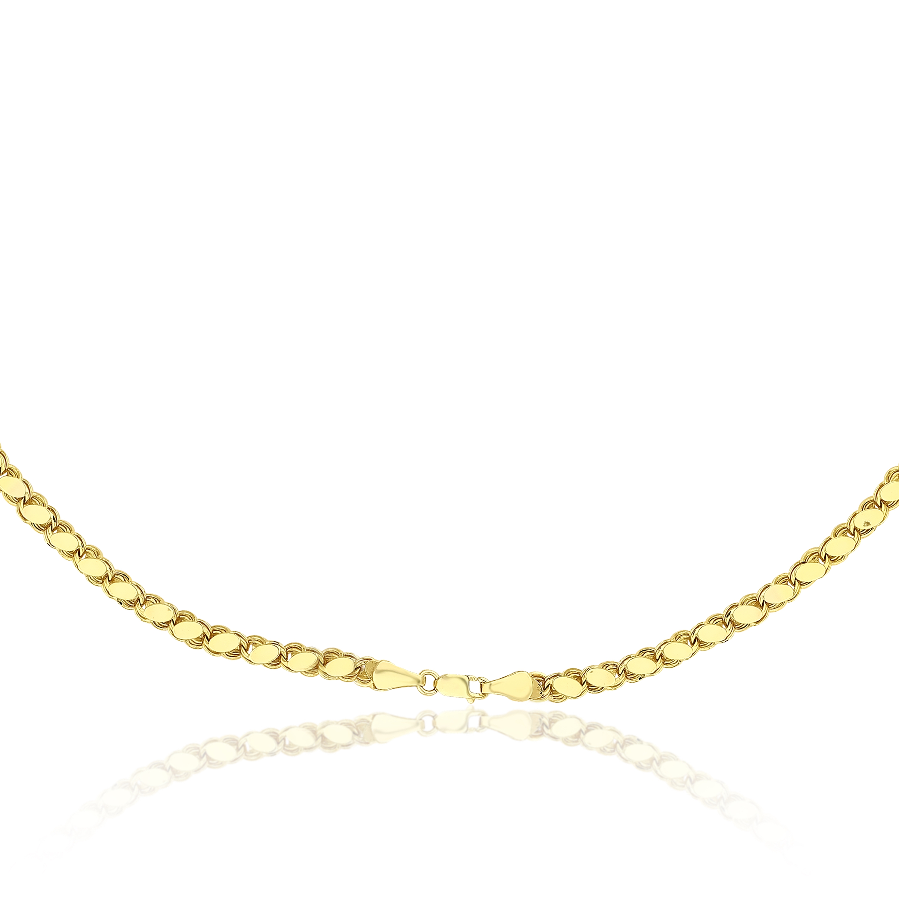 18K%20Gold%2045%20cm%208g%20Sequin%20Women’s%20Chain%20Necklace