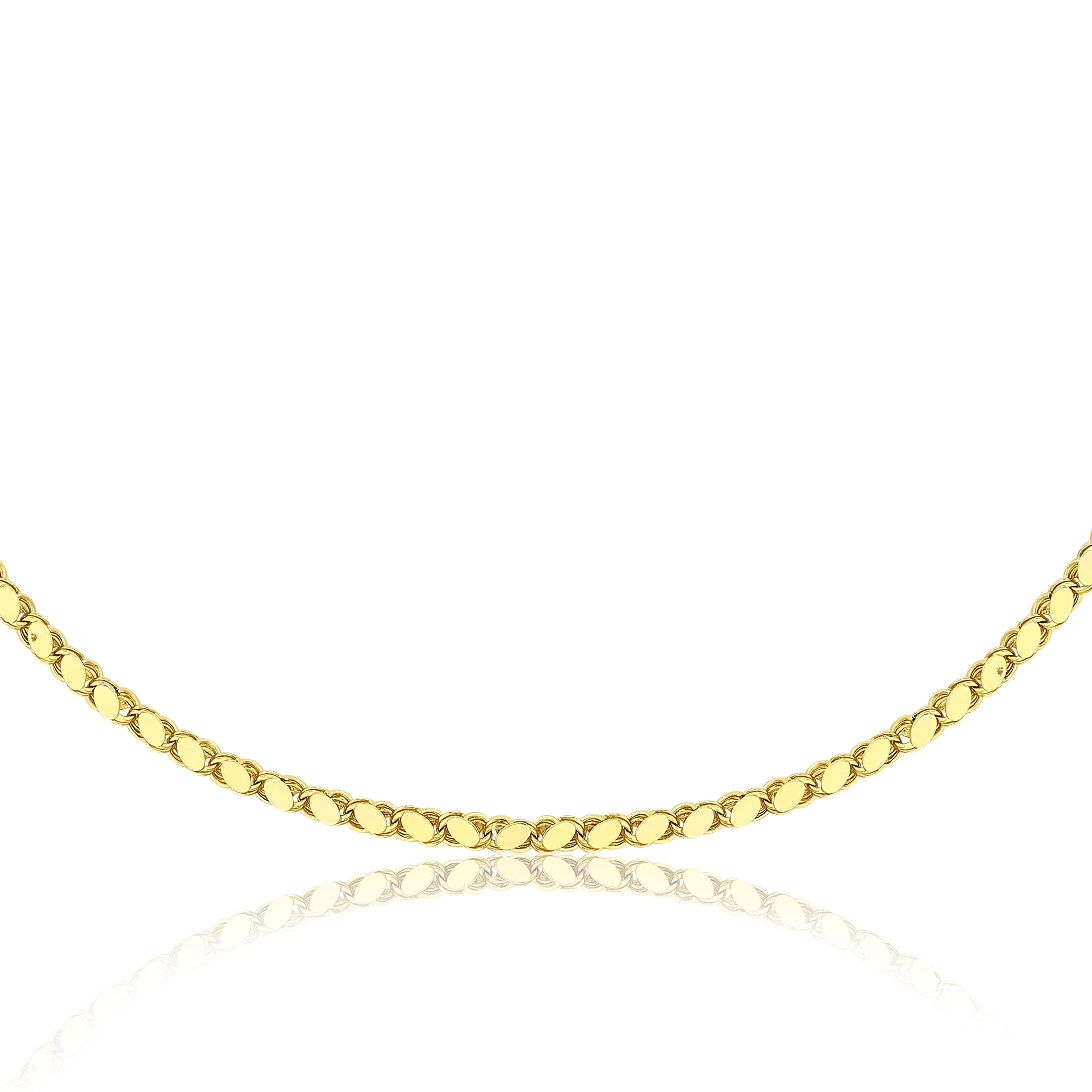 18K%20Gold%2045%20cm%208g%20Sequin%20Women’s%20Chain%20Necklace