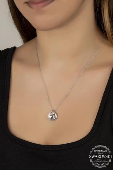 Union Crystal Kadın 14 mm Gümüş Kolye