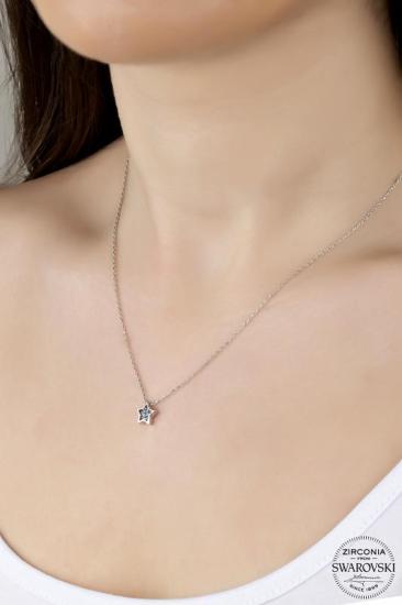 Union Swarovski Zirconia Kadın Yıldız Gümüş Kolye